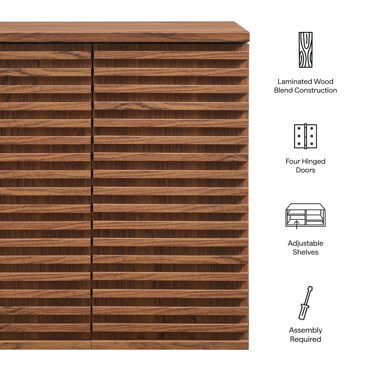 Walnut Wall Mounted Bathroom Storage Cabinet - Bathroom Fixtures - Alpine Outlets