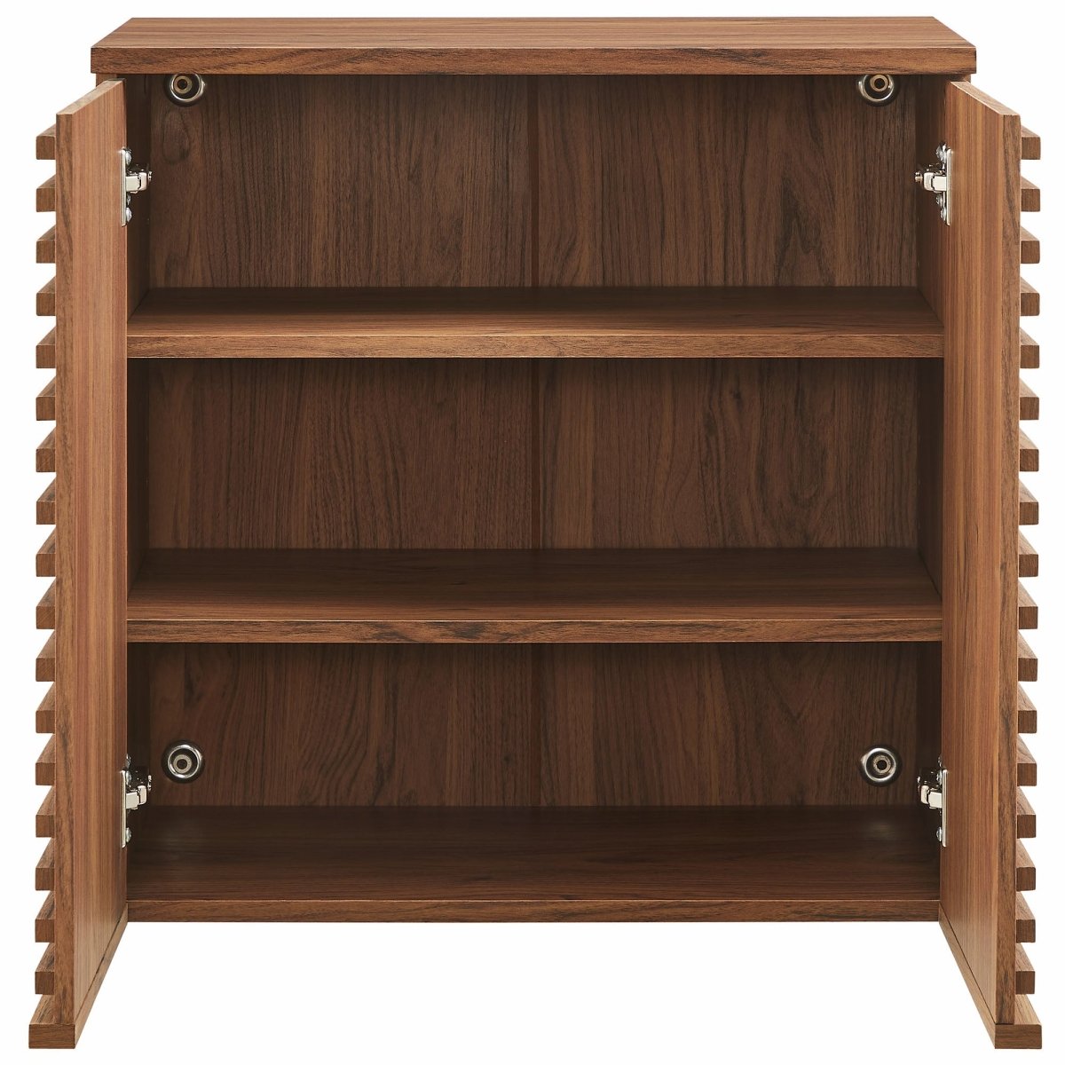 Walnut Wall Mounted Bathroom Storage Cabinet - Bathroom Fixtures - Alpine Outlets