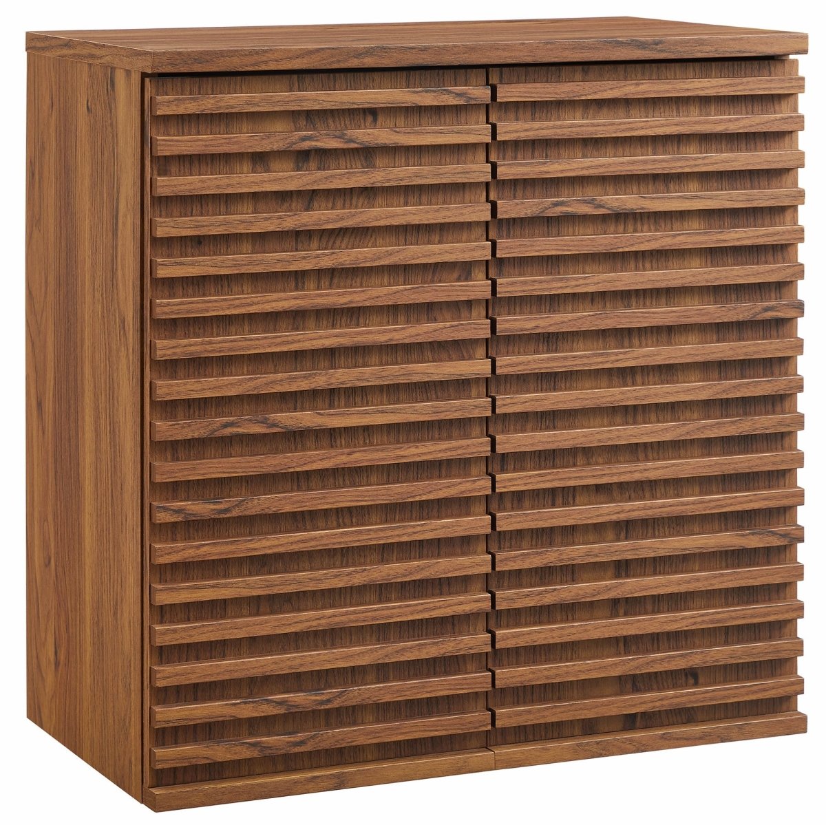 Walnut Wall Mounted Bathroom Storage Cabinet - Bathroom Fixtures - Alpine Outlets