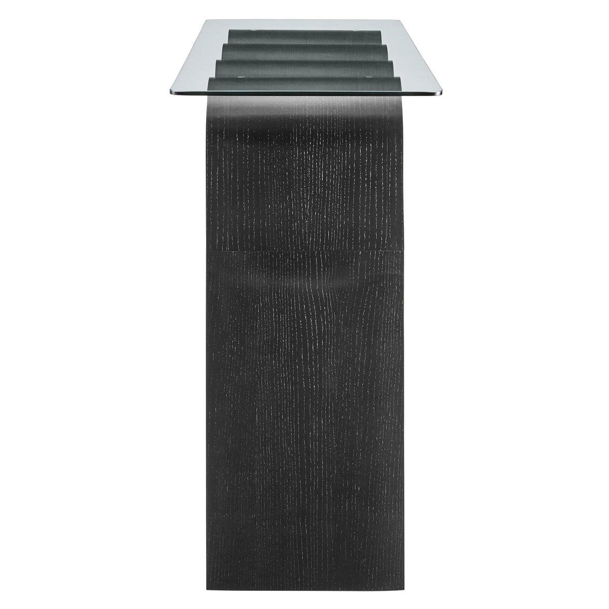 Wave Frame Glass Top Console Table β 50 Inch - Ottomans available at Alpine Outlets in Denver