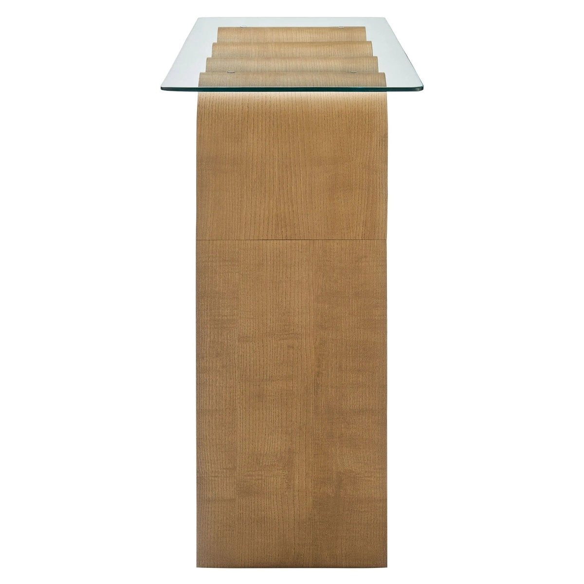 Wave Frame Glass Top Console Table β 50 Inch - Ottomans available at Alpine Outlets in Denver