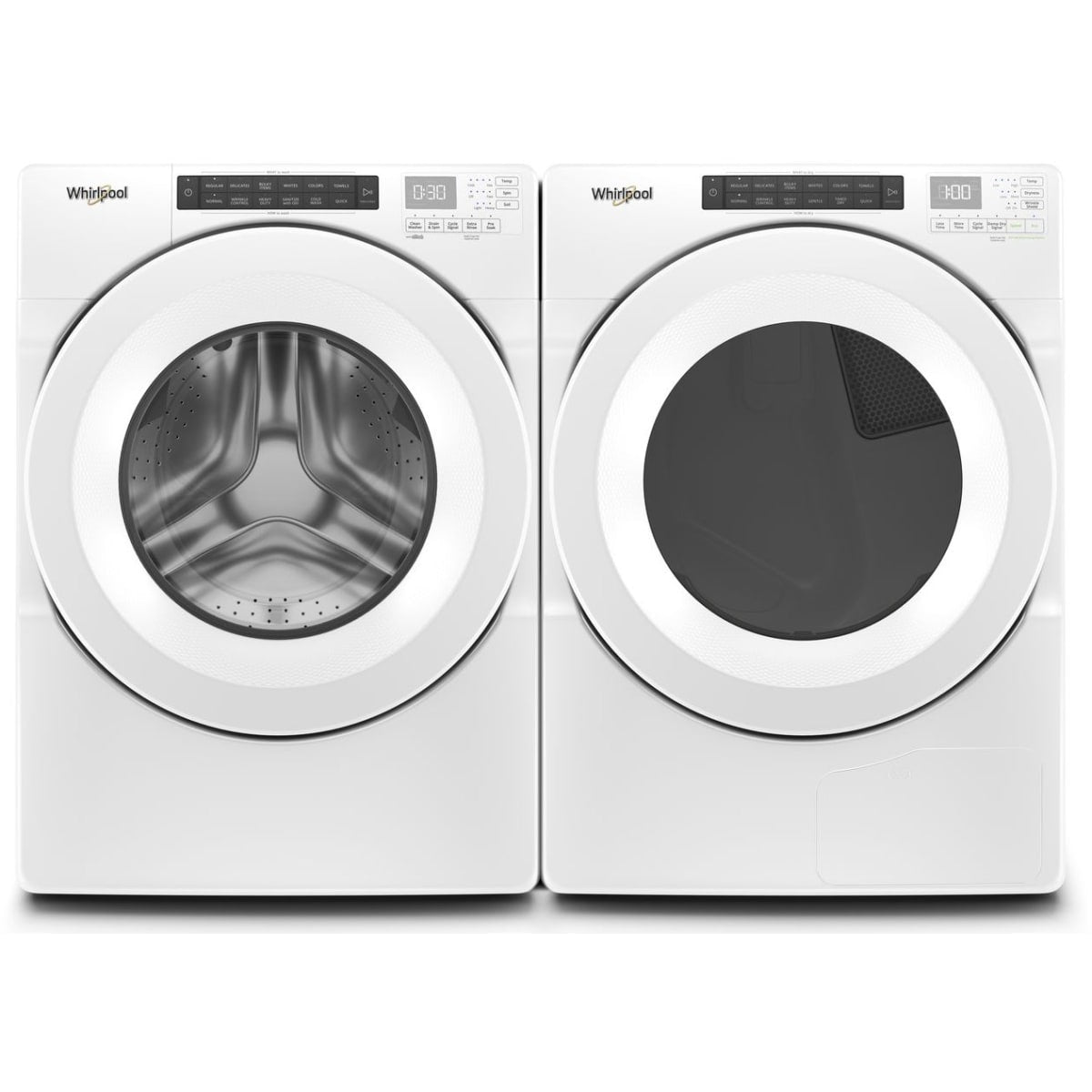 Whirlpool 4.3 cu. ft. White Closet Depth Stackable Front Load Washing Machine with Single Dose Dispenser