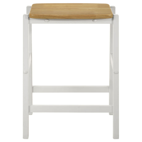 Cowichan - Backless Counter Stool (Set of 2) - White