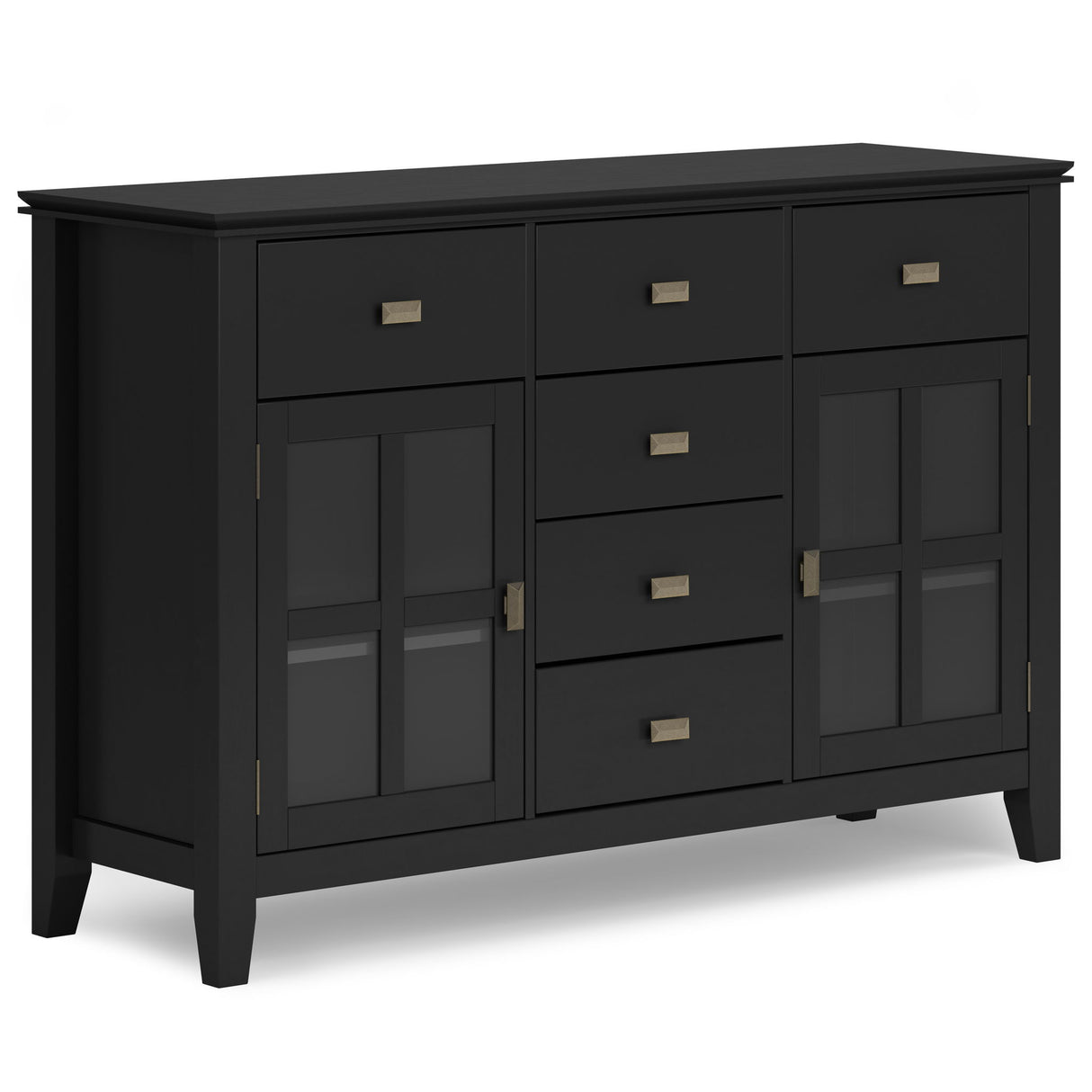 Sideboard Buffet Dining Room Cabinet Solid Wood Storage 54x36in