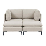 Upholstered Modular Sectional & Tall Legs