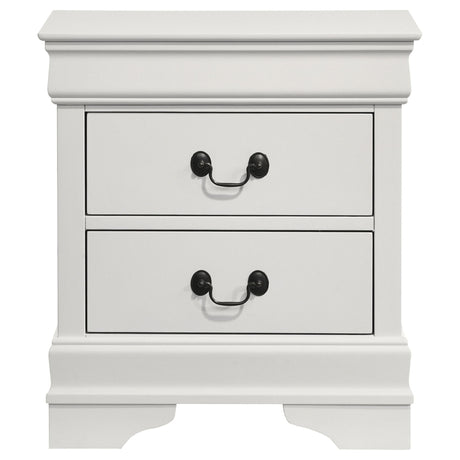 2 Drawer Nightstand - White