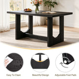 Dining Table Set, Rectangular Kitchen Table With Upholstered Chairs