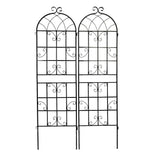Metal Garden Rustproof Trellis For Climbing Plants Outdoor Flower Support