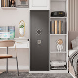 Rifle Safe, Biometric & Keypad Lock, Adjustable Gun Racks With Built In Alarm System