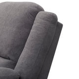 Modern 2 Seat Reclining Loveseat With Manual Recline And Footrest