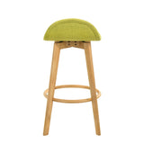Vera - Upholstered Wood Counter Height Barstool