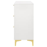 Karena - Rectangular 6 Drawer Dresser - White