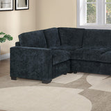 Sectional With RAF Chaise, Armless Loveseat & LAF 1 Arm Chair