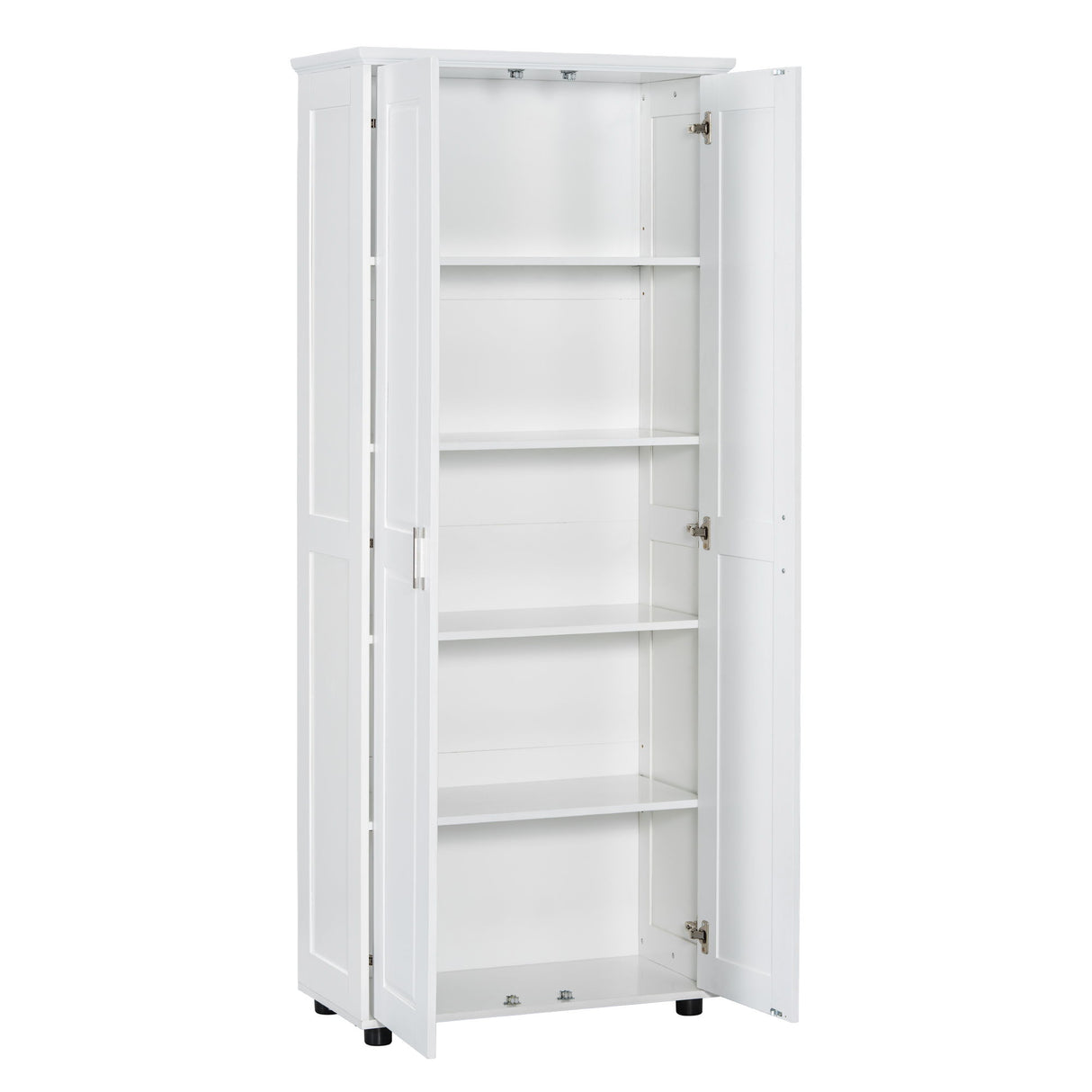 Storage Cabinet With Adjustable Shelves, 2 Doors, Rectangle Design For Bathroom