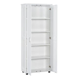 Storage Cabinet With Adjustable Shelves, 2 Doors, Rectangle Design For Bathroom