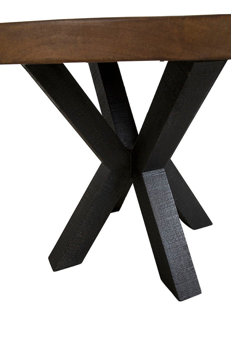 Bridgerton - Dining Table - Light Brown / Black