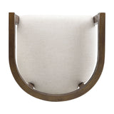 Modern Rubberwood Counter Stool Set With Upholstered Seats