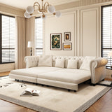 3 In 1 Convertible Sleeper Sofa Bed With Movable Ottoman