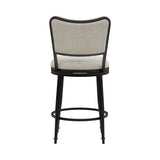 Baxter - Steel Frame Fabric Upholstered Swivel Counter Height Barstool