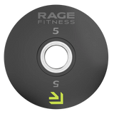 Rage Fitness 5 lb Rubber-Coated Olympic Weight Plate primary