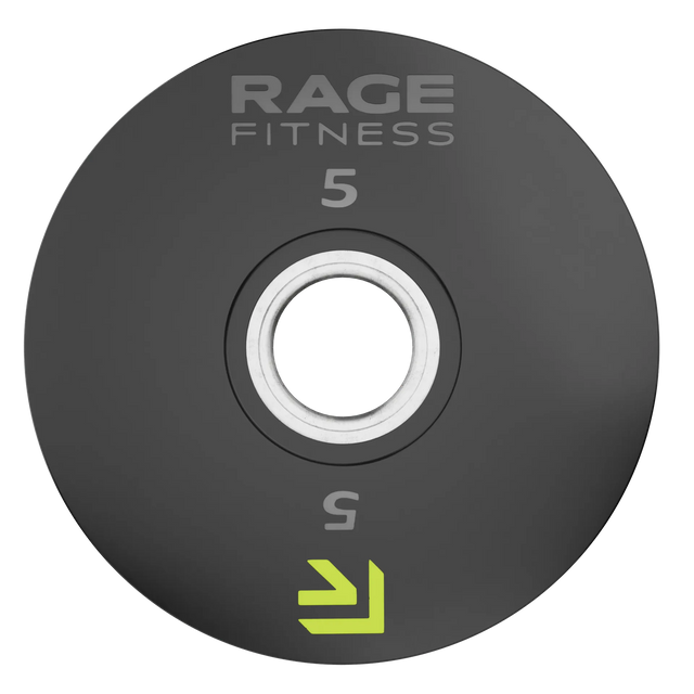 Rage Fitness 5 lb Rubber-Coated Olympic Weight Plate primary