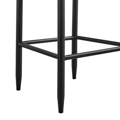 Alegria - Outdoor Patio Bar Stool In Aluminum With Gray Rope And Cushions