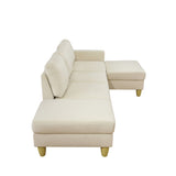 L - Shaped Sectional Sofa With Chaise & Ottoman