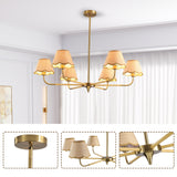 6 Lamp Chandelier - Golden