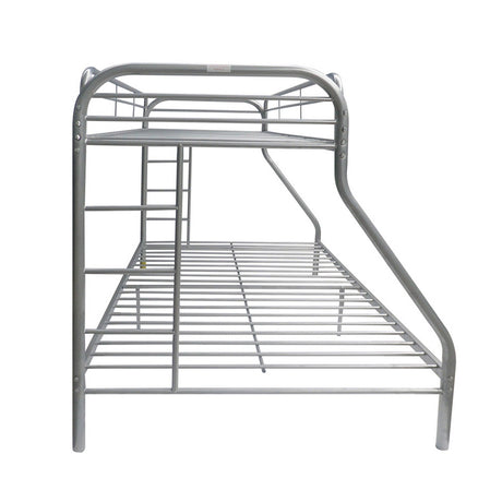 Tritan - Twin / Full Bunk Bed - Silver