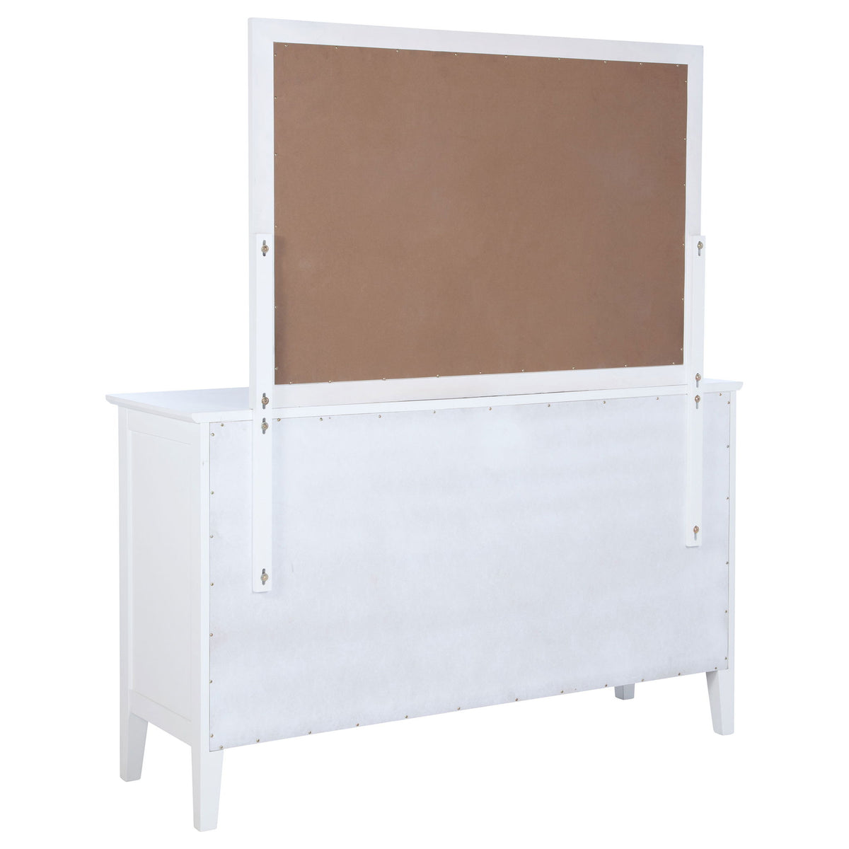 Talia - 10 Drawer Dresser And Mirror Set - White