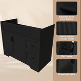 Modern Bathroom Vanity With 2 Drawers