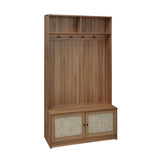 Modern Storage Closet For Bedroom, Entryway, Or Living Room - Walnut