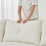 3 Seater With Thickened Armrests Sofa For Living Room