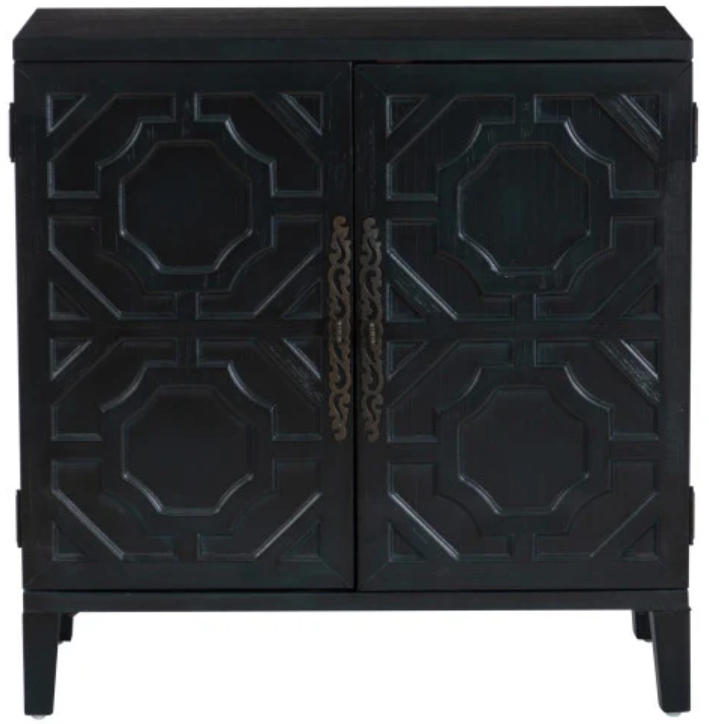 St. Barts 2-Door Accent Cabinet with Detailed Door Fronts