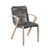Oasis And Brielle - Outdoor 5 Piece Light Eucalyptus And Concrete Dining Set