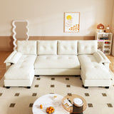 U-Shaped Sleeper Sofa With Pull Out Bed