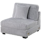 Contemporary Style Modular Sectional Sofa Set With USB, Cup Holder