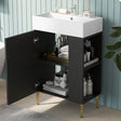 Bathroom Vanity, Combo Cabinet, Bathroom Storage Cabinet, Single Ceramic Sink - Vanities - Alpine Outlets