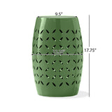 Outdoor Side Table With Barrel Shape