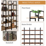 Vintage Industrial 5 Tier Bookcase