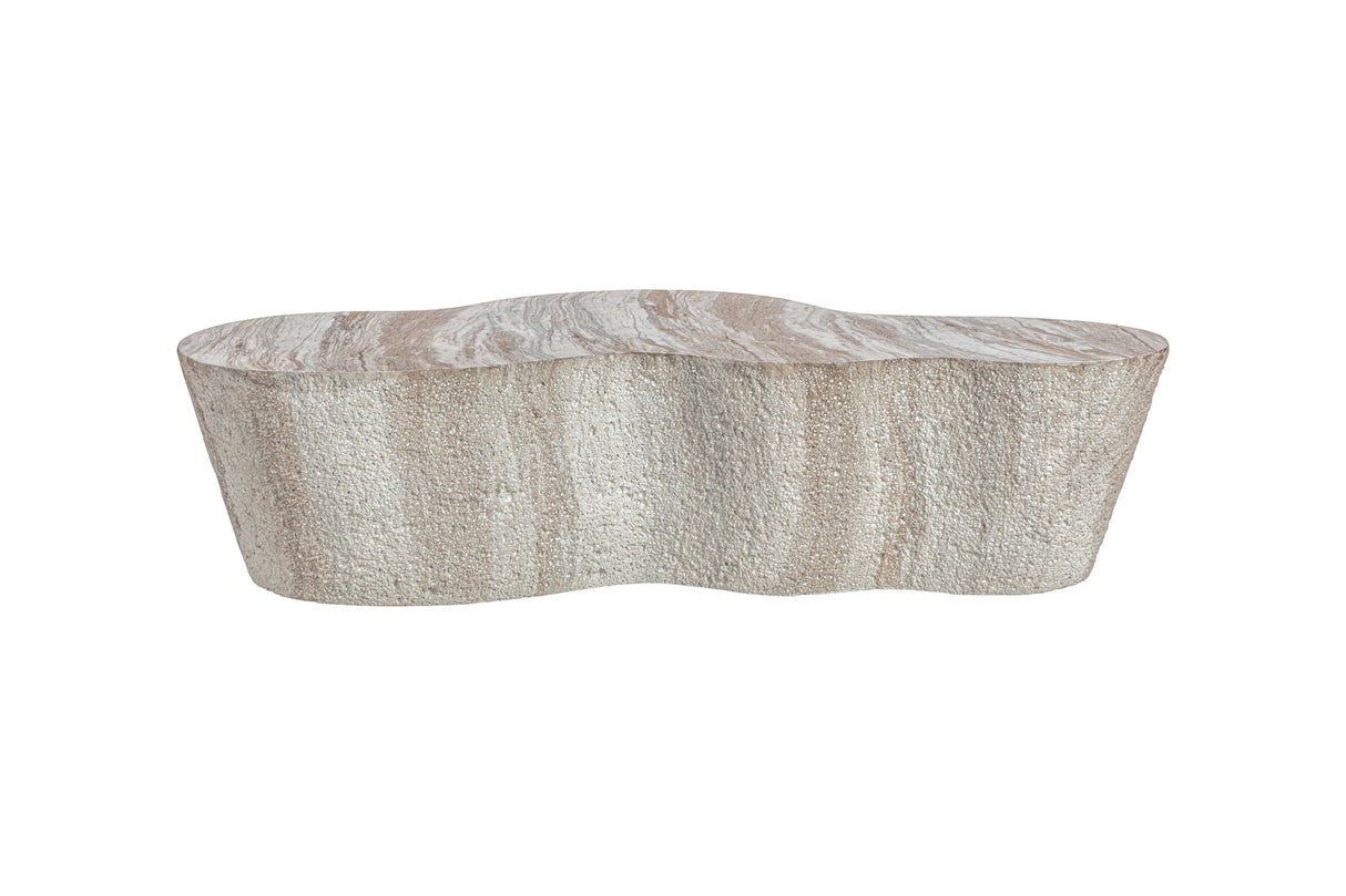 Velora - Indoor Outdoor Coffee Table - Oasis Concrete Finish