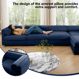 Contemporary Elegant Sofa With Storage And Ottoman