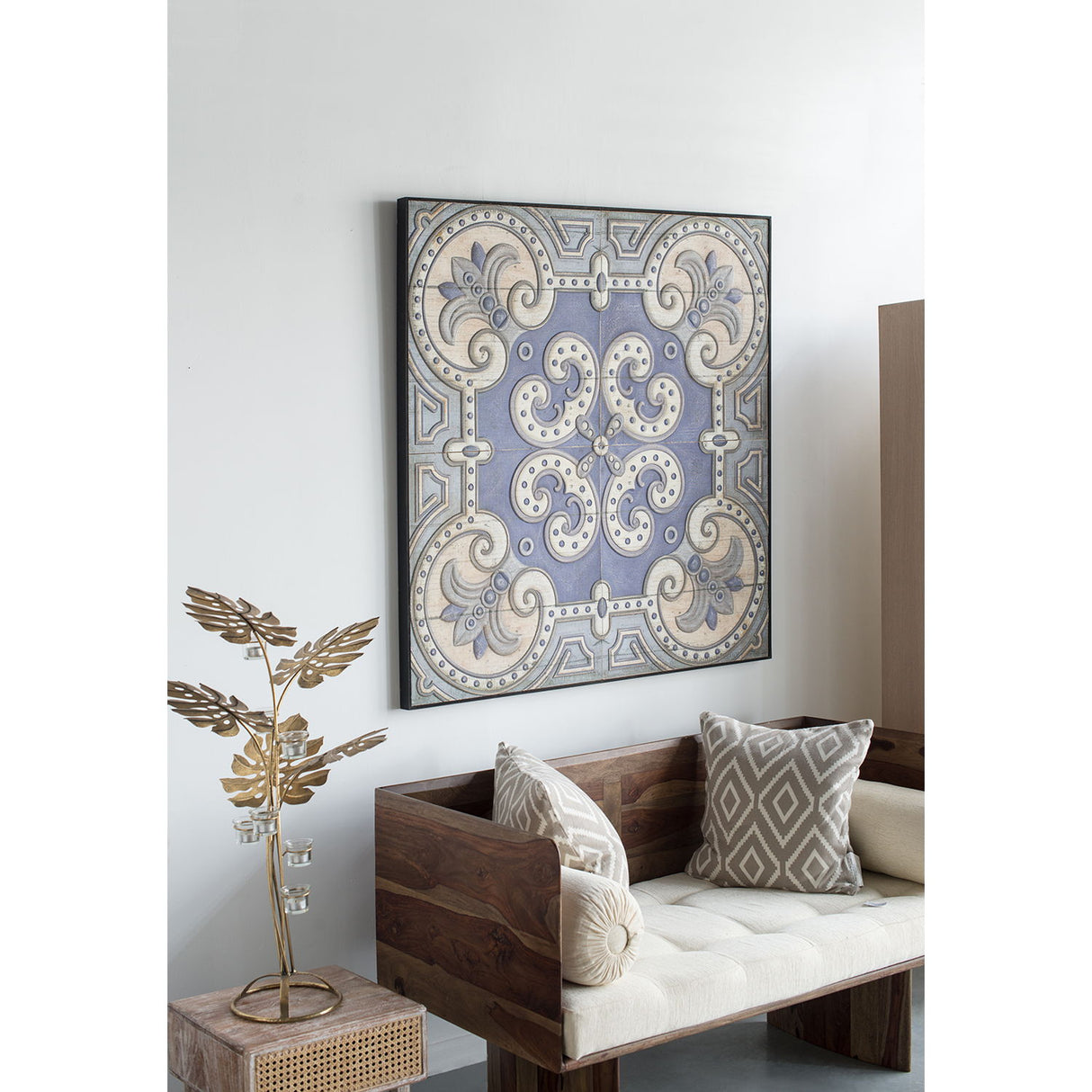 Large Wall Art Panel, Square Wall Decor For Living Room Dining Room Office - Multicolor - Wall Decor - Alpine Outlets