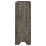 Funston - 4 Drawer Chest Of Drawers With Bar Handles - Brown Oak