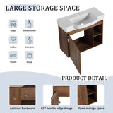 Wall Mounted Bathroom Vanity With Sink & Soft Close Door