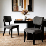 Contemporary Armless Dining Chairs (Set of 2)
