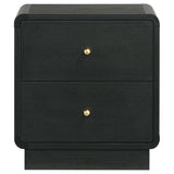 Burton - 2 Drawer Nightstand - Black