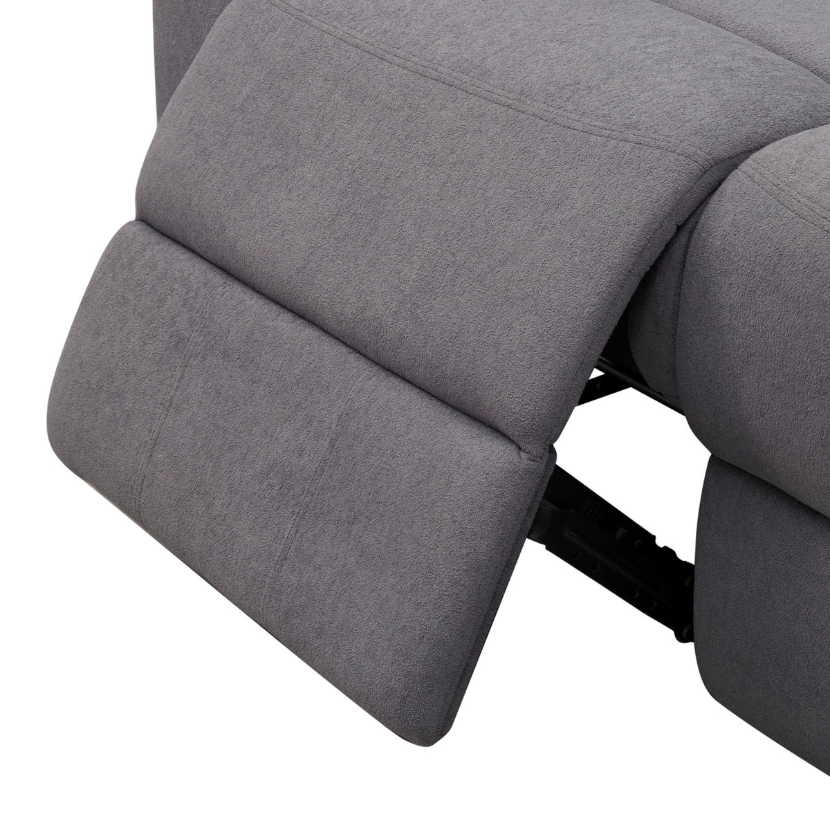 Modern 3 Seat Manual Reclining Sofa With Deep Recline