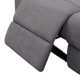 Modern 3 Seat Manual Reclining Sofa With Deep Recline