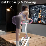 Stair Stepper With Resistance Home Upgrade Vertical Climber Workout Machine For Full Body Exercise - Pink